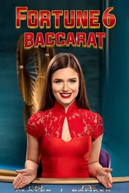 Tavolo di baccarat dal vivo Fortune 6 con la puntata laterale sul sei