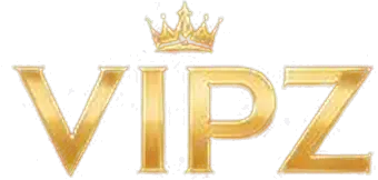 Logo Vipz Casino, monogramma dorato sormontato da una corona